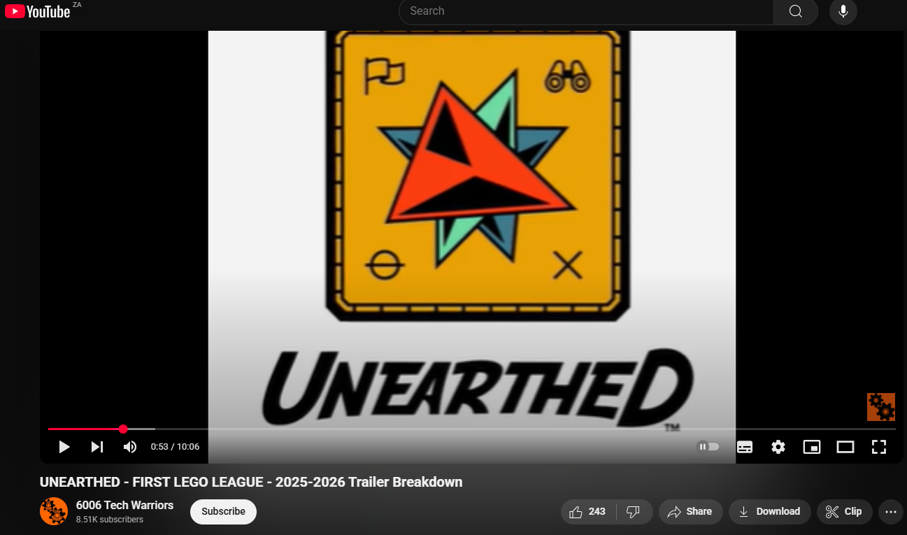 UNEARTHED - FIRST LEGO LEAGUE - 2025-2026 Trailer Breakdown