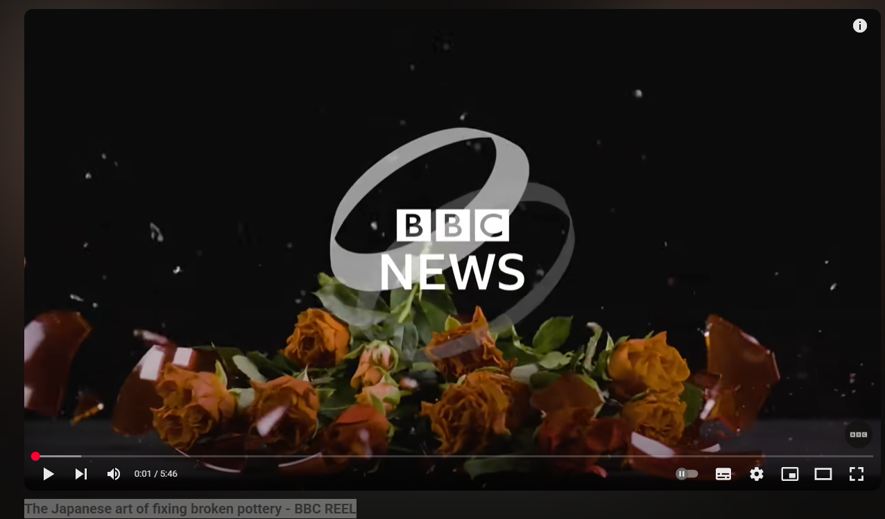 The Japanese art of fixing broken pottery - BBC REEL